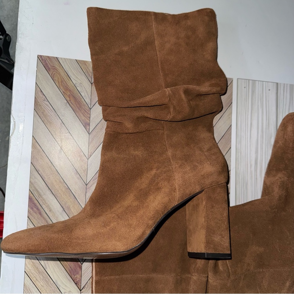 Banana Republic brown Suede Heeled Boots